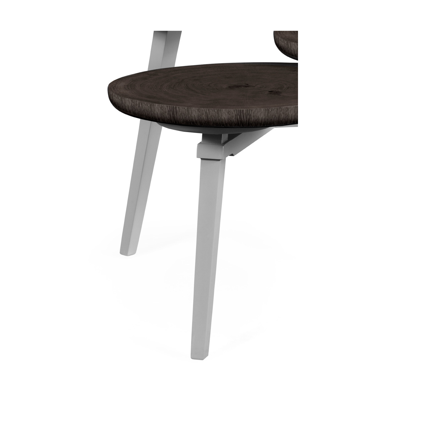 Architectural Three Multi-Layered Circular Black Mocha Oak Oyster Coffee Table