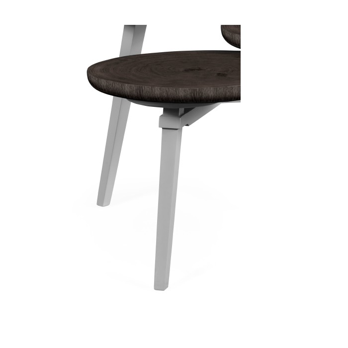 Architectural Three Multi-Layered Circular Black Mocha Oak Oyster Coffee Table
