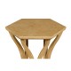 Architectural Hexagonal Oyster Lamp Table
