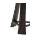 Architectural Hexagonal Black Mocha Oak Oyster Lamp Table
