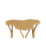 Architectural Coffee Table with Tripal Hexagonal Oysters