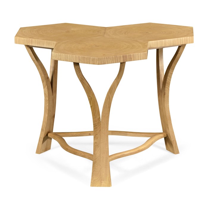 Architectural Coffee Table with Tripal Hexagonal Oysters