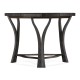Architectural Tripal Hexagonal Black Mocha Oak Oyster Coffee Table