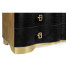 Serpentine Black Faux Croc Skin Chest of Drawers