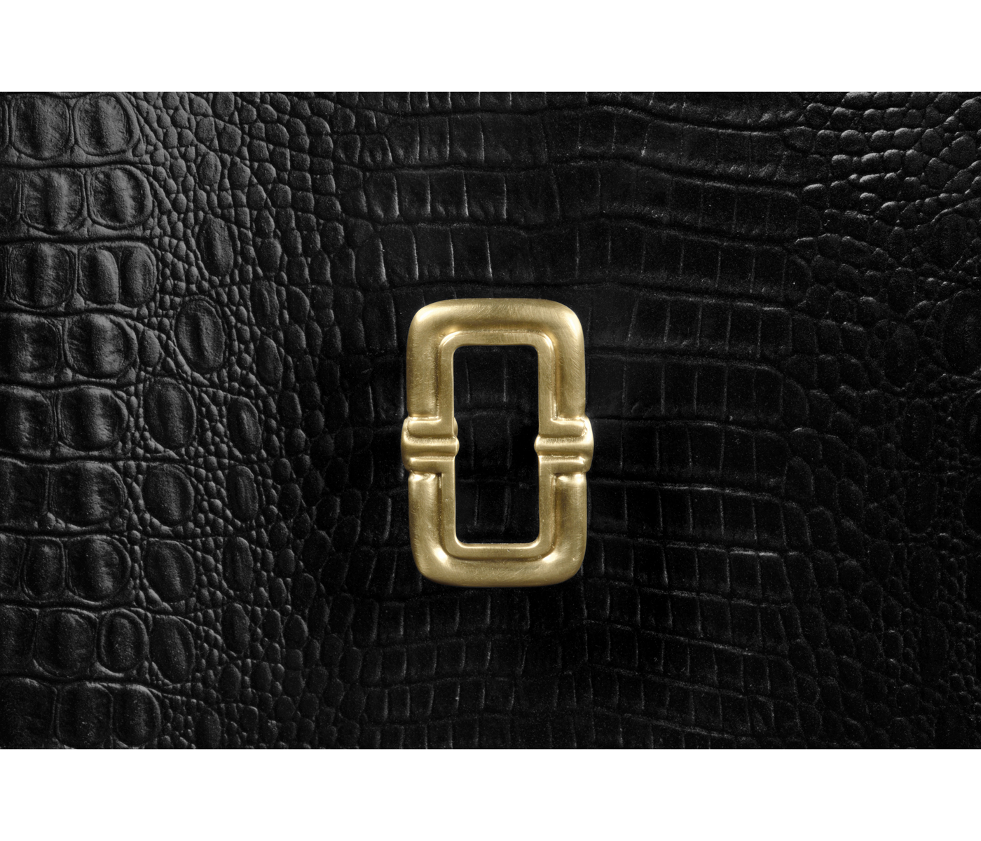 Serpentine Black Faux Croc Skin Chest of Drawers