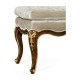Bench with Gilt Carved Detailing