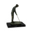 Pair of Dark Antique Bronze Golfer Bookends