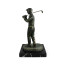 Pair of Dark Antique Bronze Golfer Bookends