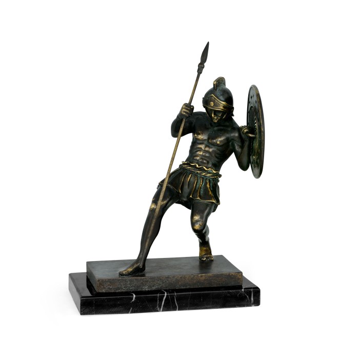 Pair of Dark Bronze Combatant Bookends
