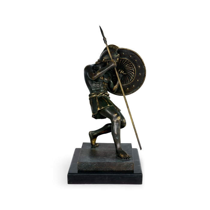 Pair of Dark Bronze Combatant Bookends