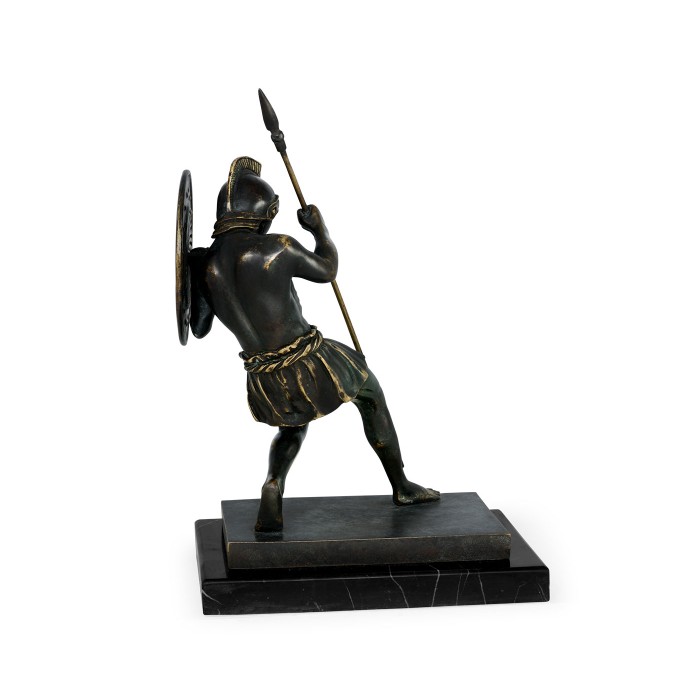Pair of Dark Bronze Combatant Bookends