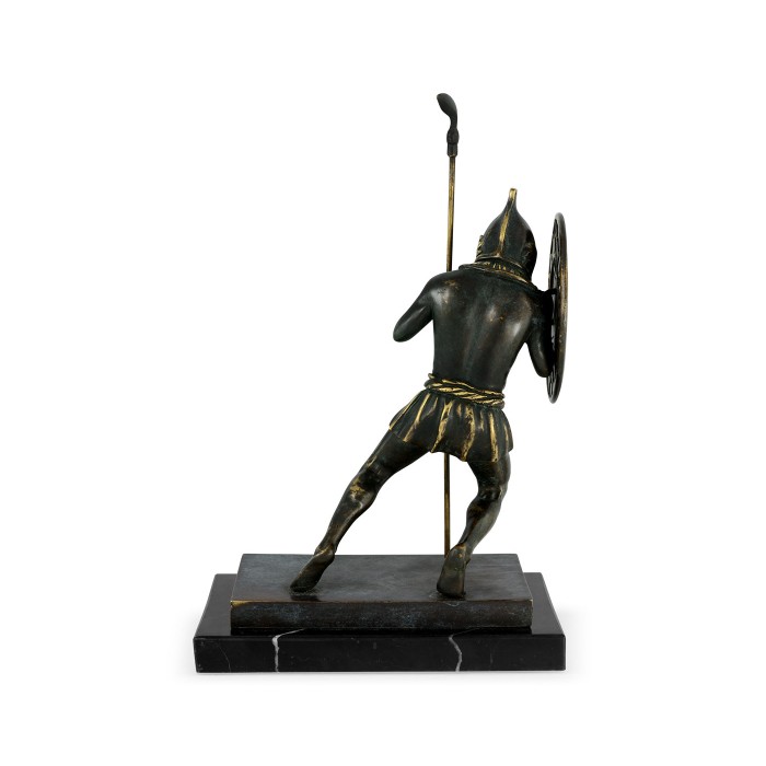 Pair of Dark Bronze Combatant Bookends