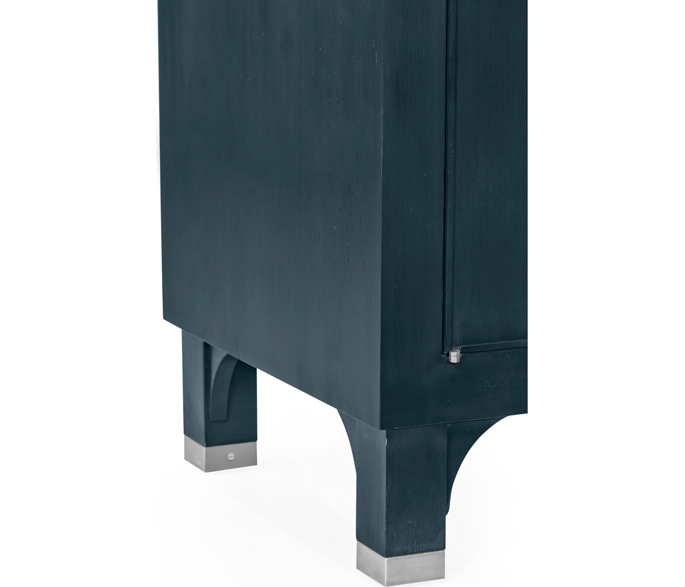 Antique Blue Oak Three-Door Buffet