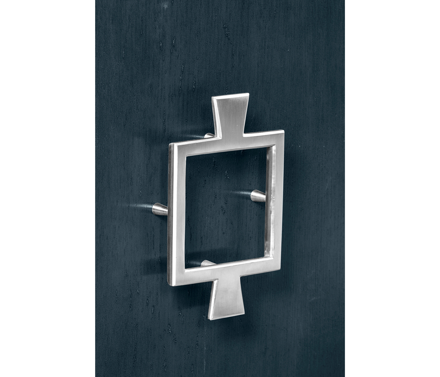 Antique Blue Oak Three-Door Buffet