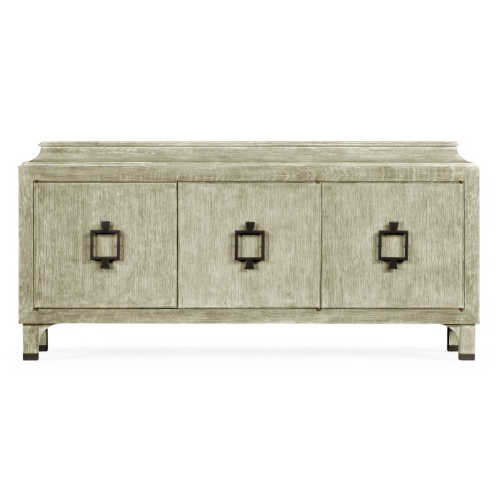 Greyed Oak Three-Door Buffet