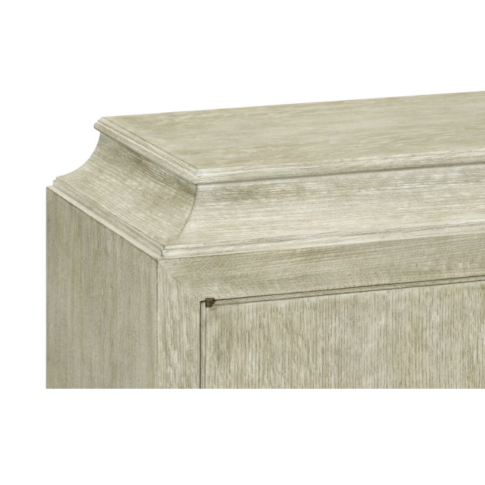 Greyed Oak Three-Door Buffet