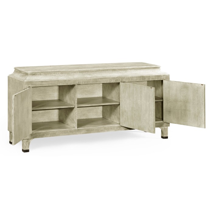 Greyed Oak Three-Door Buffet