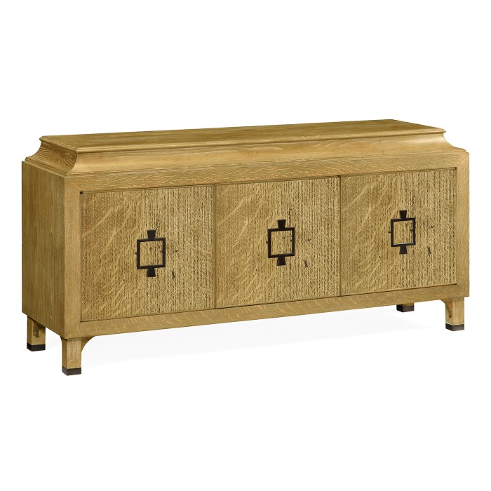 Natural Oak Three-Door Buffet