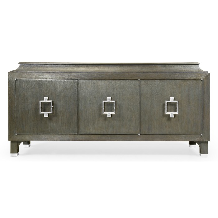 Pewter Oak Three-Door Buffet