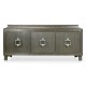 Pewter Oak Three-Door Buffet