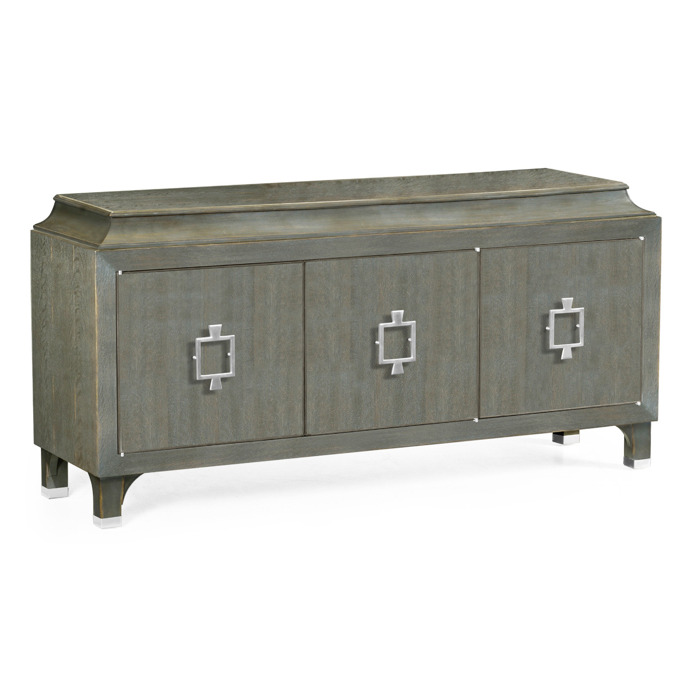 Pewter Oak Three-Door Buffet