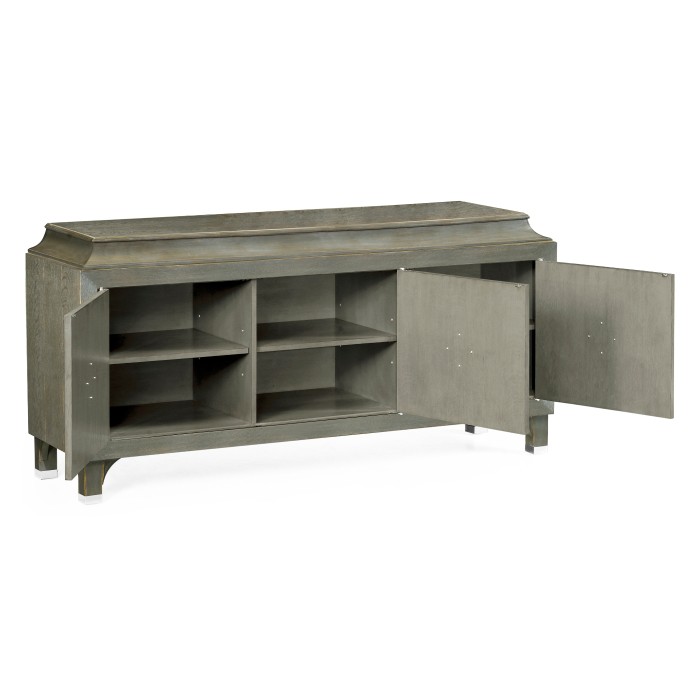 Pewter Oak Three-Door Buffet