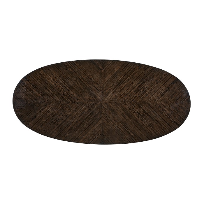 Black Eucalyptus Oval Dining Table 95