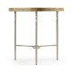 Fulgurite Golden Amber Round Side Table