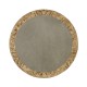 Fulgurite Golden Amber Round Side Table