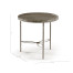 Fulgurite Golden Amber Round Side Table