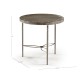 Fulgurite Golden Amber Round Side Table