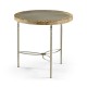 Fulgurite Golden Amber Round Side Table