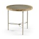 Fulgurite Golden Amber Round Side Table
