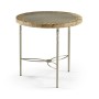 Fulgurite Golden Amber Round Side Table