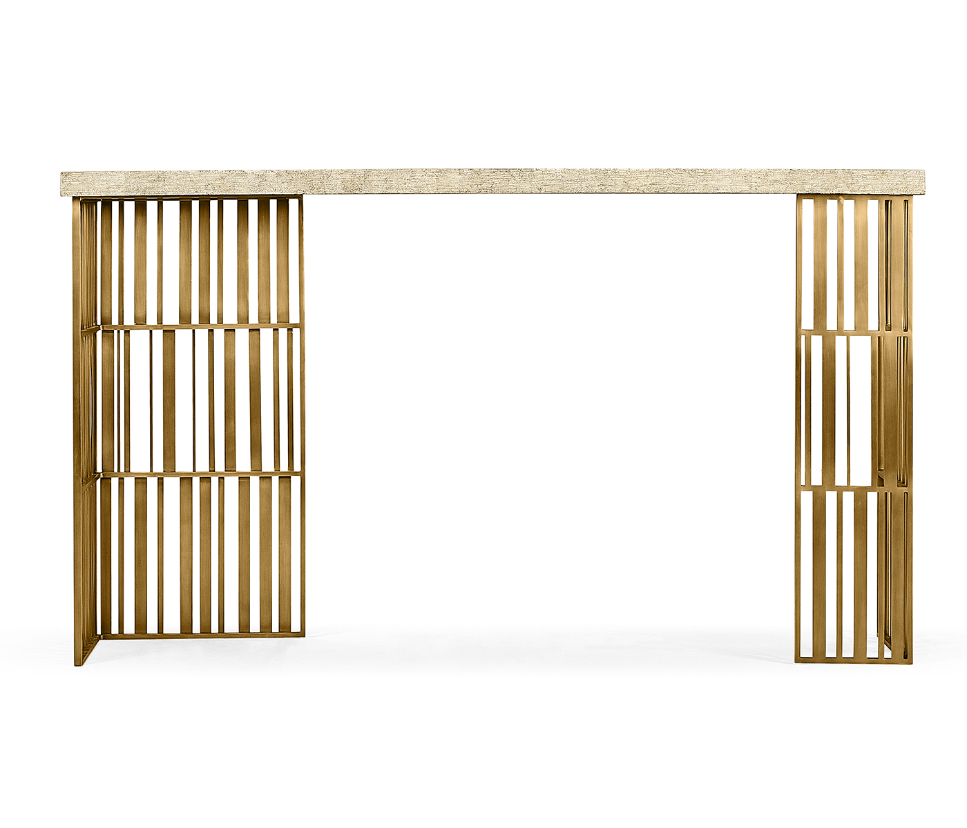 Rectangular Timberwolf Eggshell Console Table