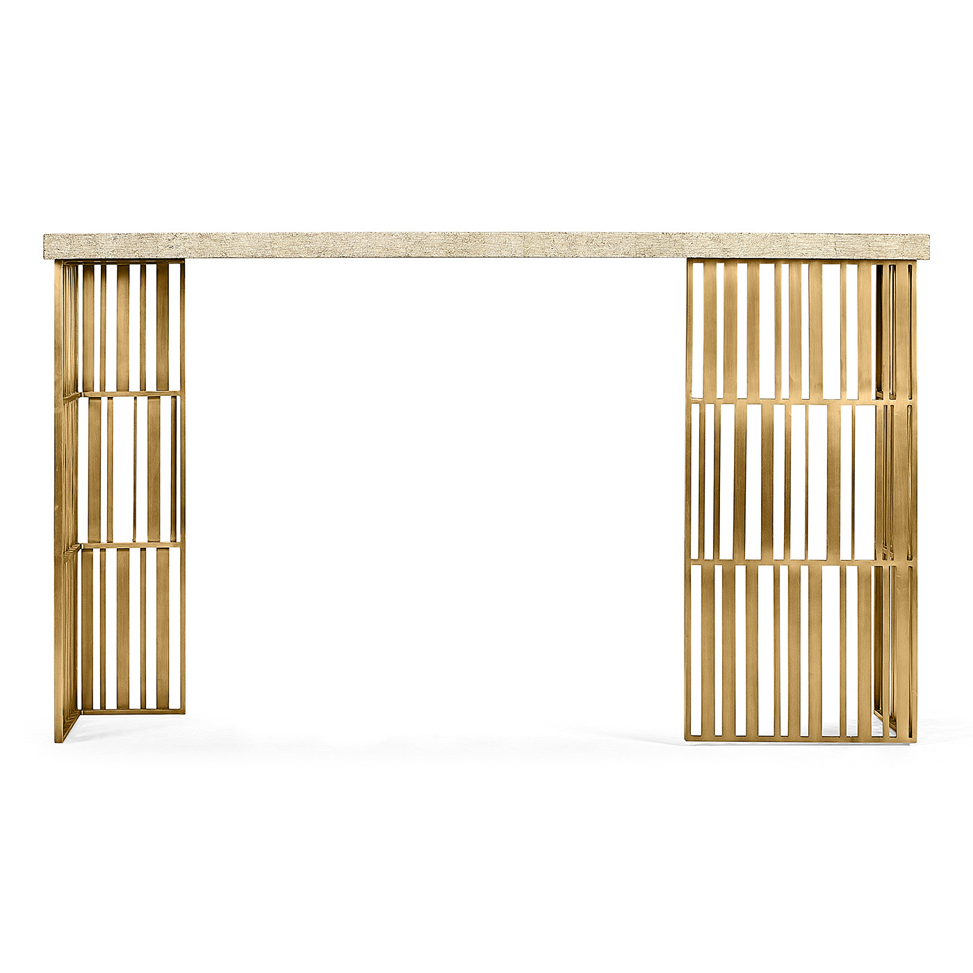 Rectangular Timberwolf Eggshell Console Table