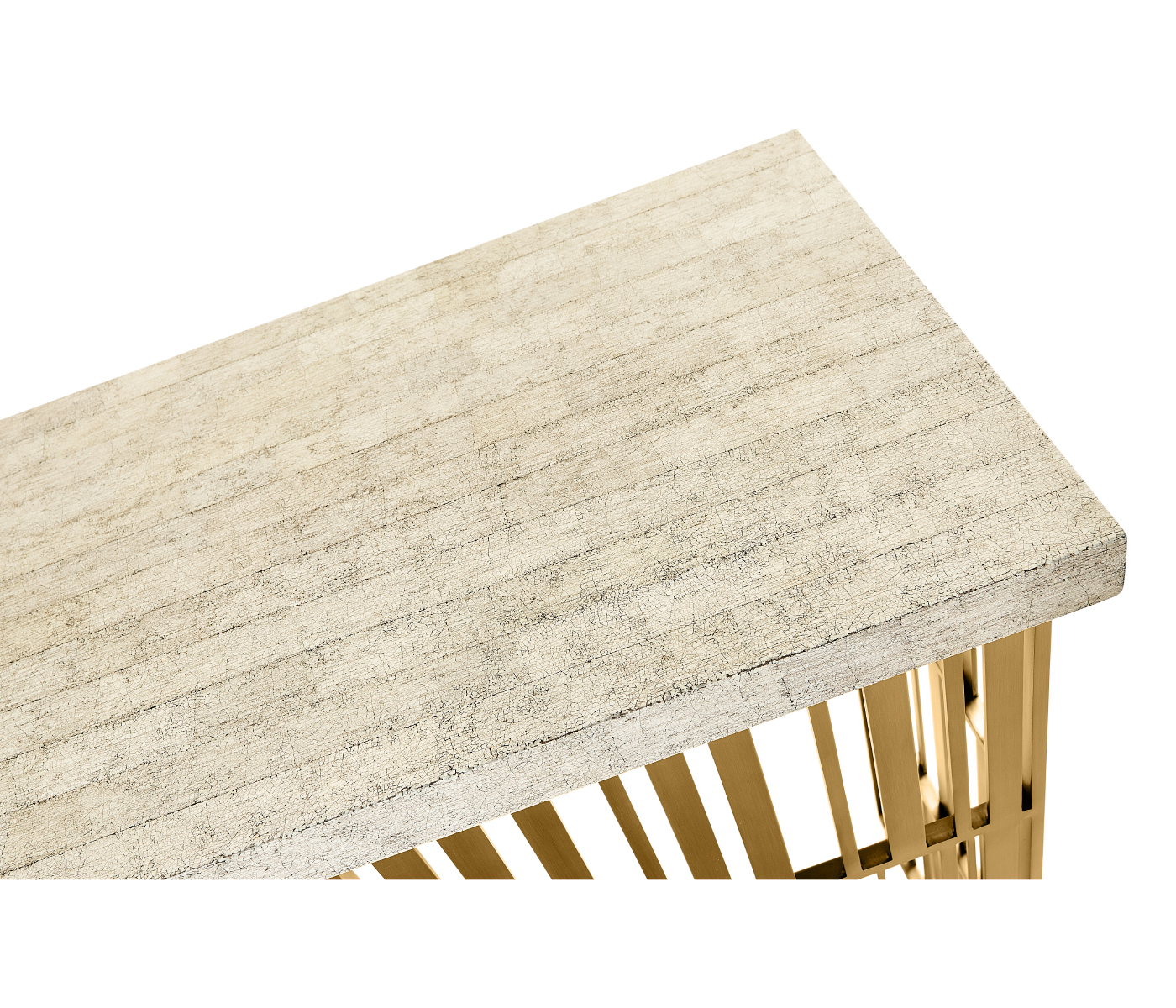 Rectangular Timberwolf Eggshell Console Table