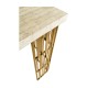 Rectangular Timberwolf Eggshell Console Table