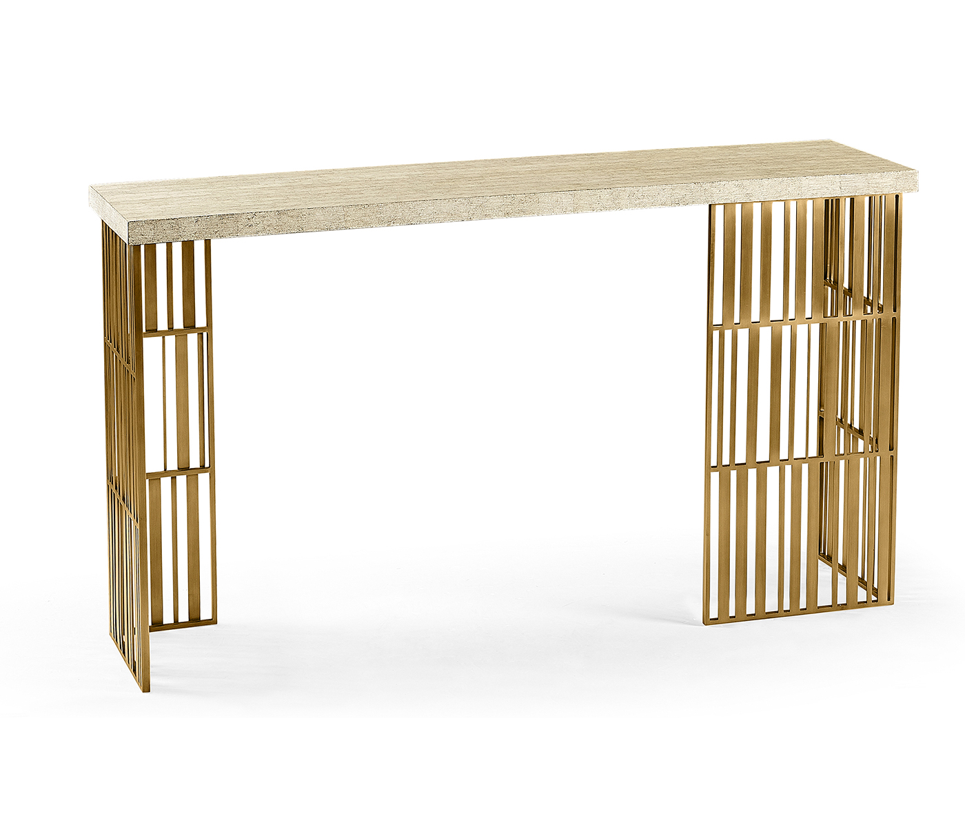 Rectangular Timberwolf Eggshell Console Table