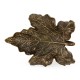 Three Rustic Bronze Leaf Dishes