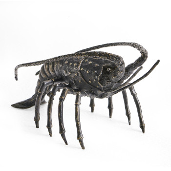 Antique Dark Bronze Langoustine