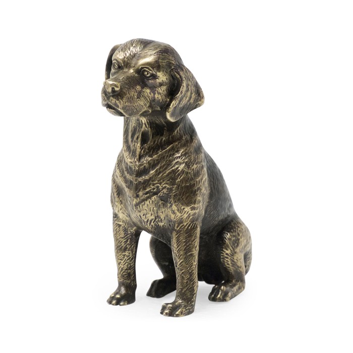 Antique Dark Bronze Beagle Dog