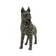 Antique Dark Bronze German Shepherd Dog