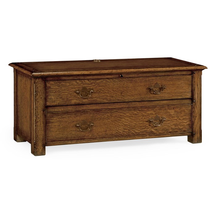Dark Oak Rectangular Entertainment Unit