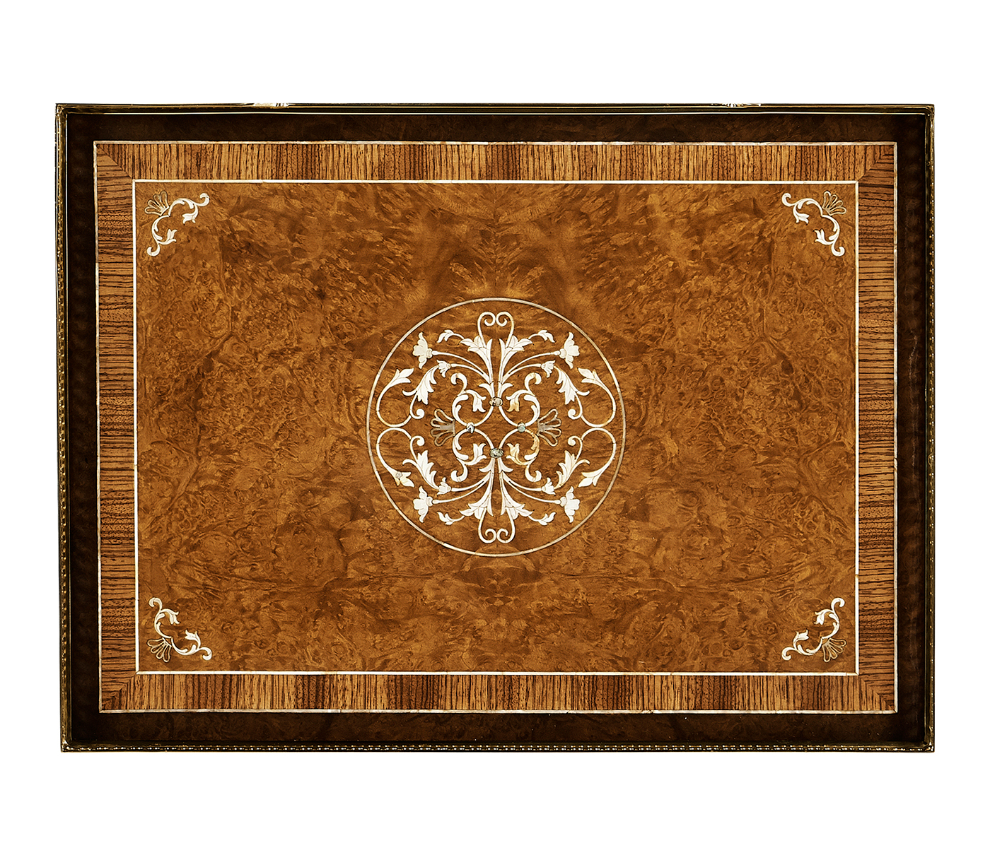 Burl & Mother of Pearl Nightstand