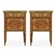 Pair of Burl & Mother of Pearl Bedside Cabinets