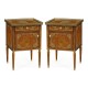 Pair of Burl & Mother of Pearl Bedside Cabinets