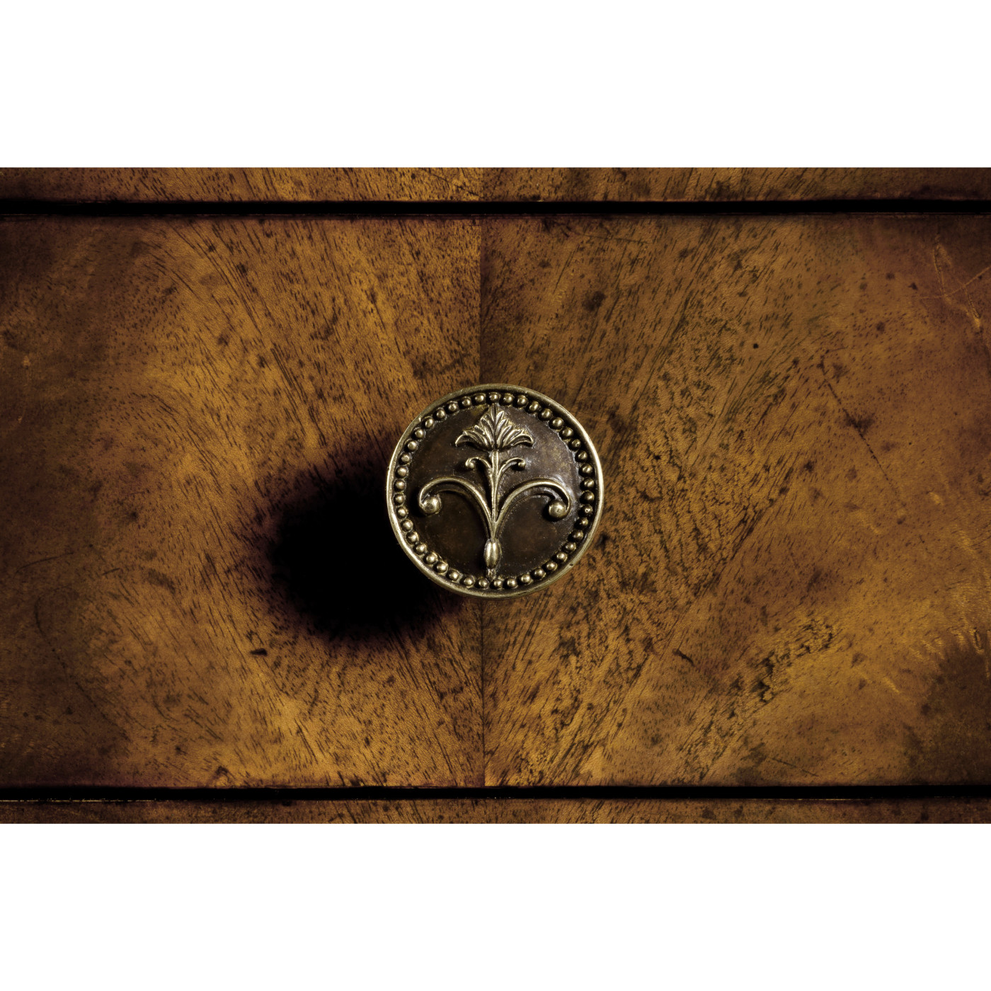 Brown mahogany bombe chest