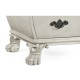 Grey mahogany bombe chest