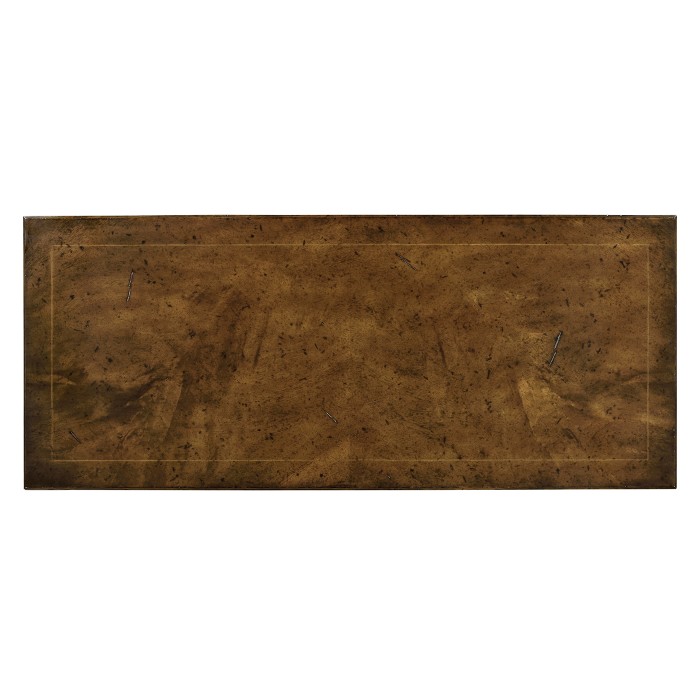 Brown mahogany retangular console table